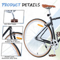 Single Speed Retro Style 700C Road Bike For Men Women'S City Bicycle,Steel Frame Black Steel