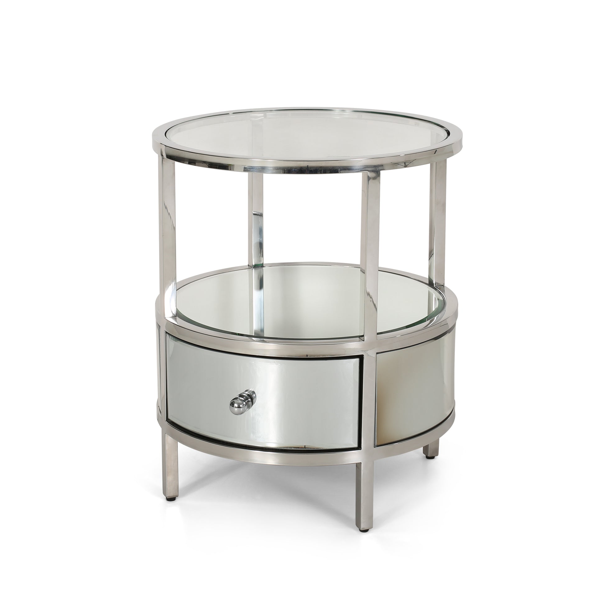 Side Table Clear Tempered Glass