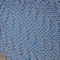 Knited Pouf Teal Cotton