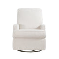 Tucker Swivel Recliner In Cream Boucle Cream Fabric