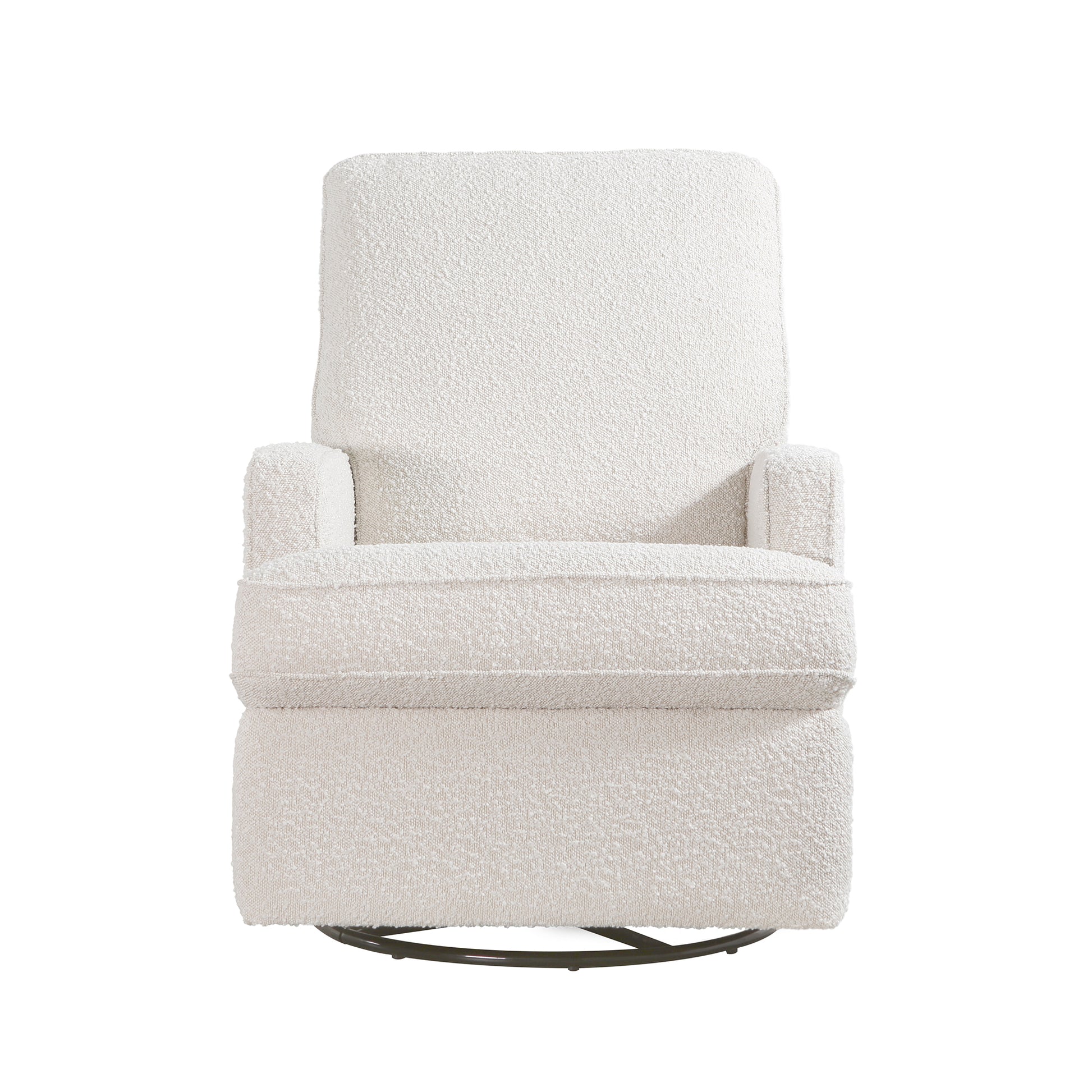 Tucker Swivel Recliner In Cream Boucle Cream Fabric