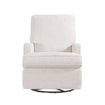 Tucker Swivel Recliner In Cream Boucle Cream Fabric