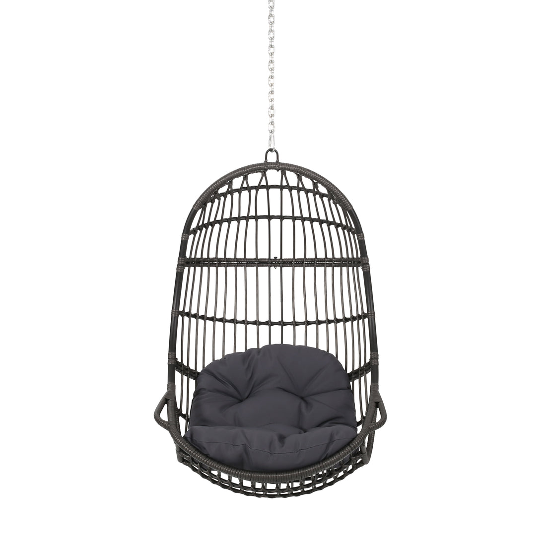 Berkshire Hanging Chair With 8Ft Chain Gray Fabric