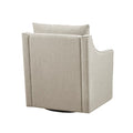 Swivel Armchair Natural Polyester