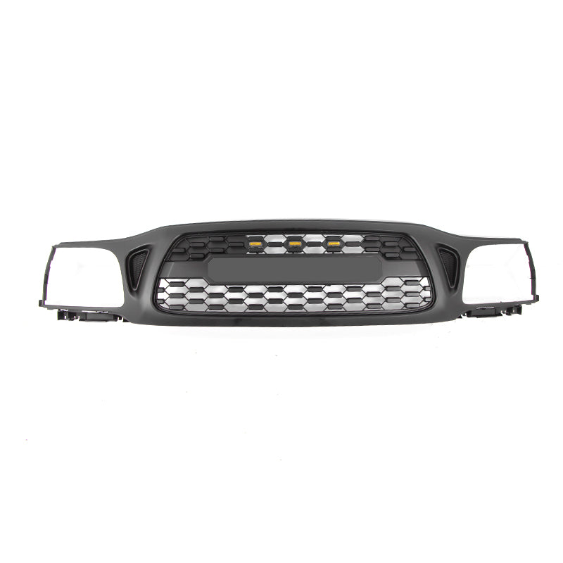 Front Grille Fits For Tacoma 2001 2002 2003 2004 With Light Letters Matte Black Radiatormesh Matte Black Abs