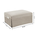 Modern Corduroy Sofa Bed,Couch Chair,Sleeper Bed,Small Lounge Sofa W Reclining Backrest,Furniture For Living Room,Bedroom,4 In 1 Convertible Sleeper Sofa Bed, White White Corduroy 1 Seat