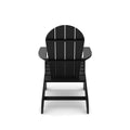 Black Adirondack Chair Premium Hdpe Poly Lumber For Pool, Patio, And Garden Elegance No Adirondack Black Weather Resistant Frame American Traditional Hdpe Hdpe