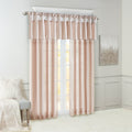 Lightweight Faux Silk Valance With Beads Blush 50X26