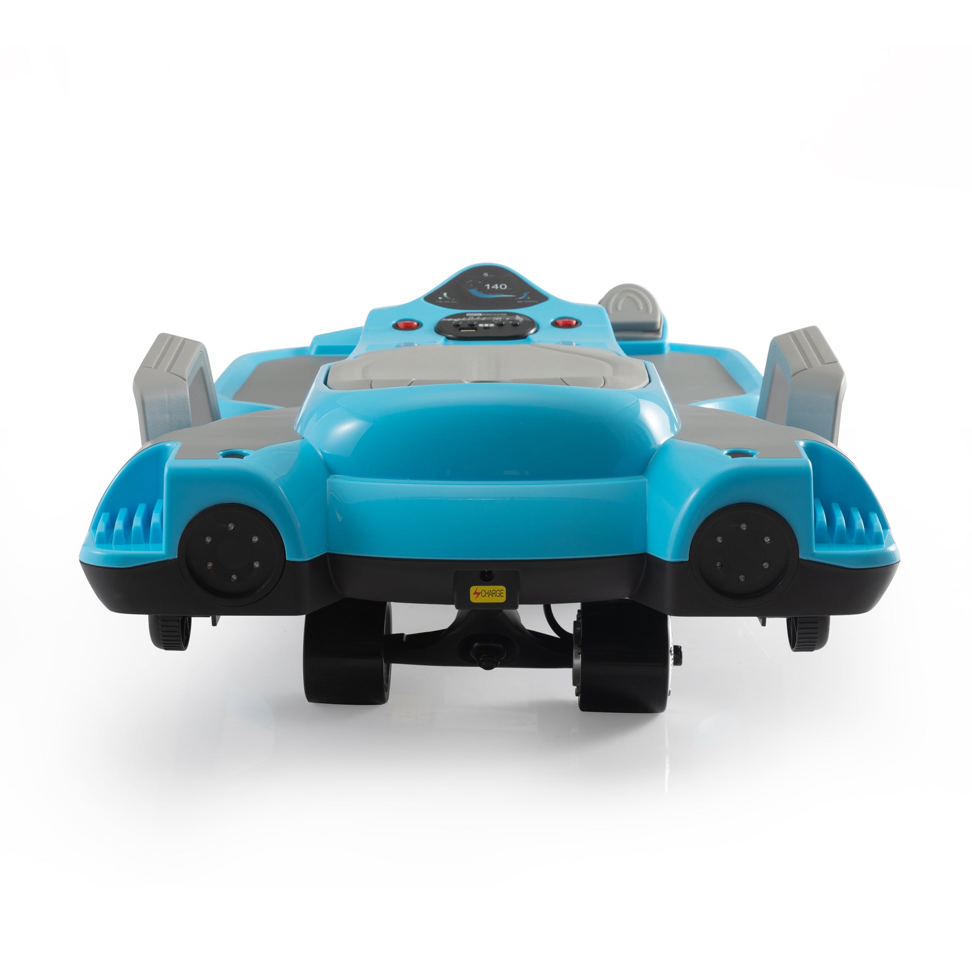 Electric Kids Racing Car With Music And Lights, Blue Blue 100 149 Lbs Polypropylene