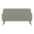 The Charlie Sofa Gray Poplar Polyester 3 Seat