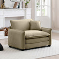 Comfortable Single Deep Seat Sofa With One Pillow, Suitable For Living Room And Bedroom, Club Multiple Occasions,Came Corduroy Camel Corduroy 1 Seat
