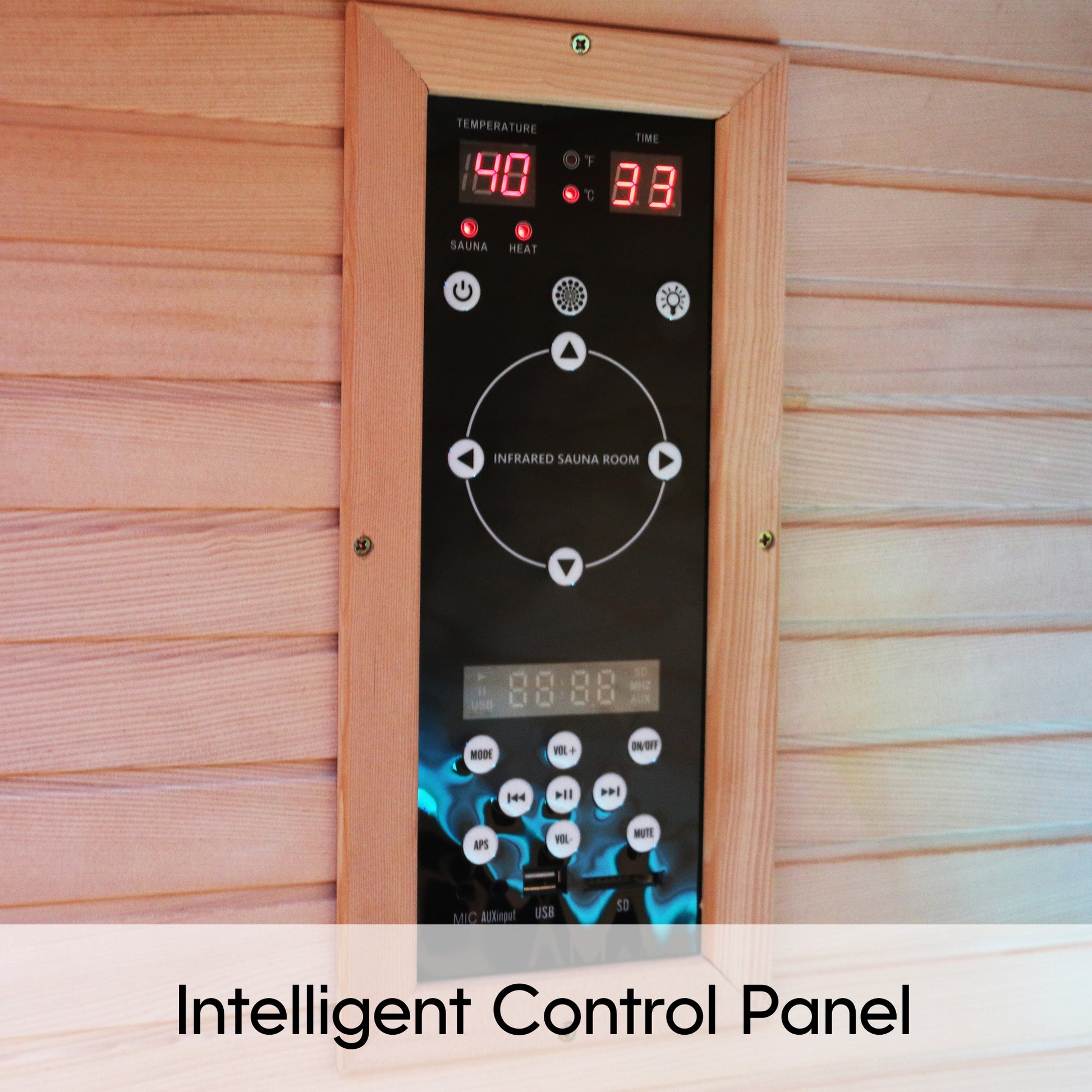 Canadian Hemlock Pentagonal Double Sauna Natural Graphite Bathroom Wood Paper Glass