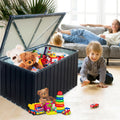 Metal Storage Box Store Small Black Metal