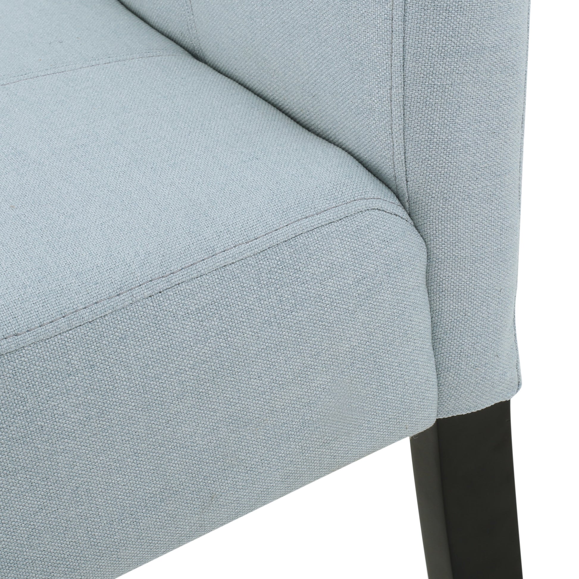 Pertica Kd Dining Chair Set Of 2 Pcs Light Blue Fabric