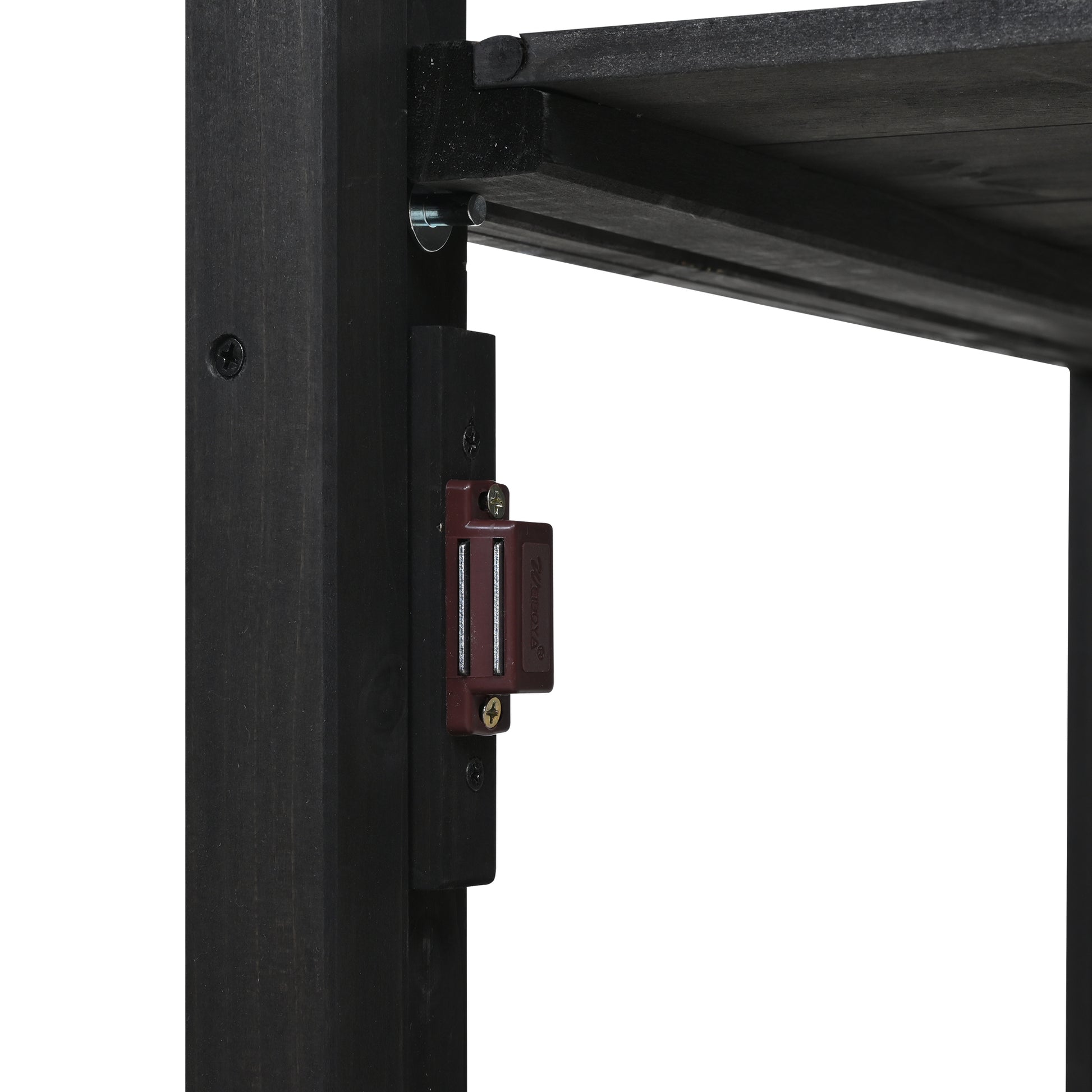 62.4Inch Height Wood Garden Greenhouse Balcony Portable Mini Cold Frame With Movable Storage Box And Adjustable Shelves For Outdoor Indoor Use, Black Black Garden & Outdoor Casual Wood