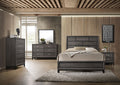 Weathered Grey 2 Drawer Nightstand Grey 2 Drawers Bedroom Rectangle Drawers Paper Composite
