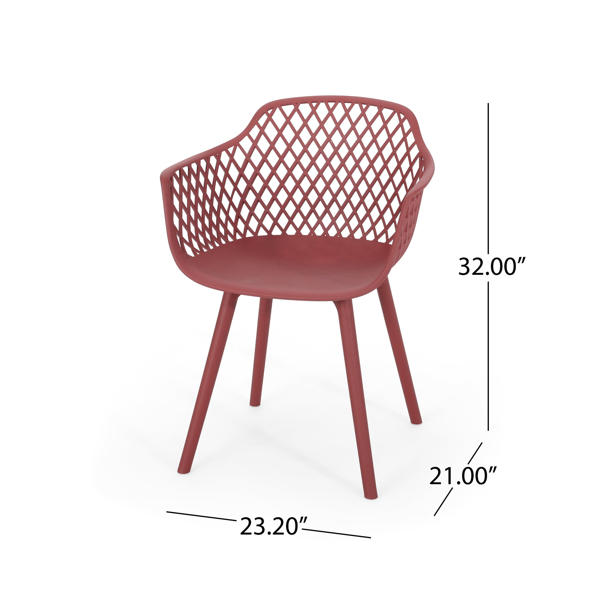 Poppy Chair Red Polypropylene