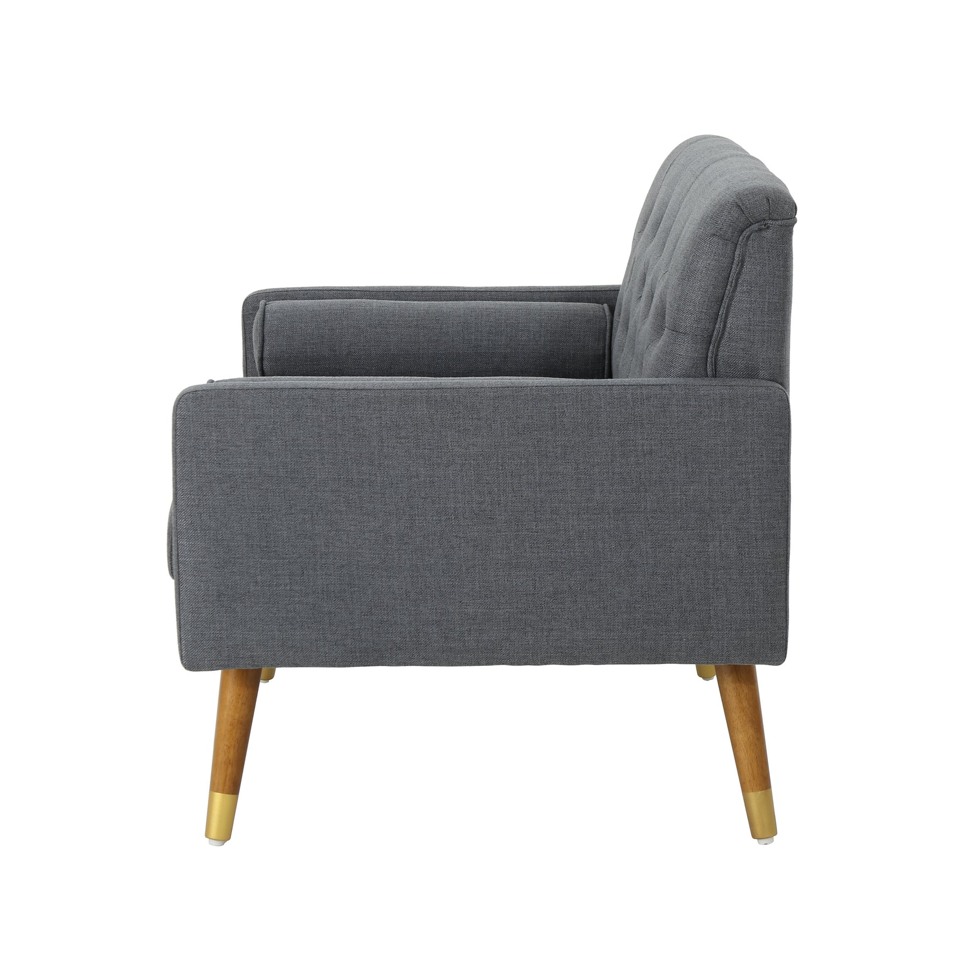 Club Chair Dark Grey Fabric