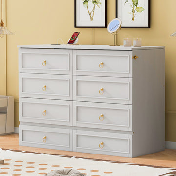 Full Size Murphy Bed With Large Drawers,White Full White Plywood