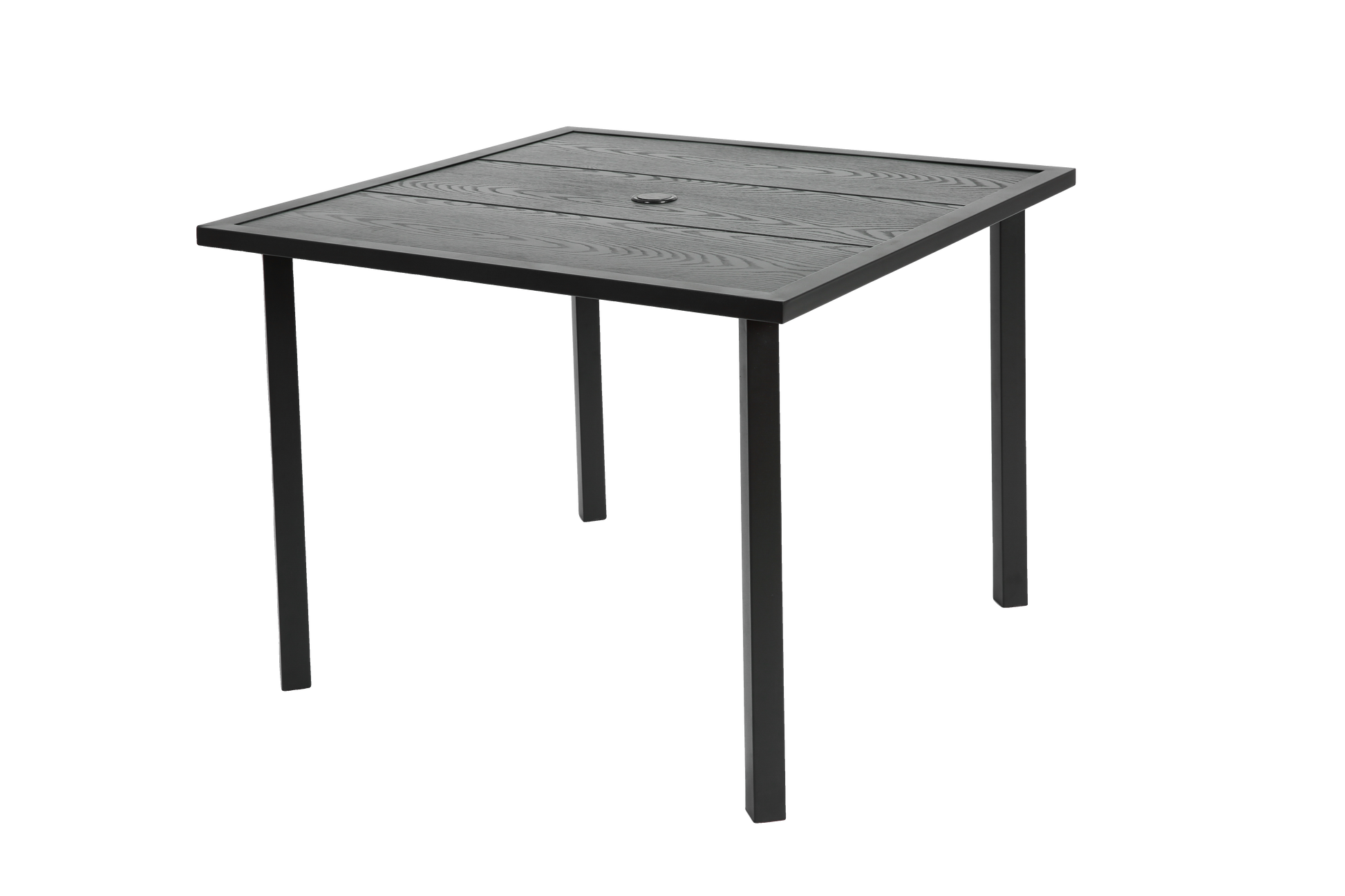 5 Piece Wicker Outdoor Table And Chairs, Patio Dining Set W Square Steel Tabletop And Umbrella Hole, Patio Table And Chairs Set For Backyard Deck Balcony Front Porch Brown Gray Cotton Steel