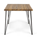 Zion Industrial Wood And Metal 32.5 Teak Wood