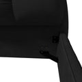 Queen Size Upholstered Platform Bed With Oversized Padded Backrest, Thickening Pinewooden Slats And Solid Wood Leg,Black Box Spring Not Required Queen Black Wood Pine Solid Wood