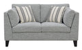 Doyle Gray Loveseat Gray Foam Engineered Wood