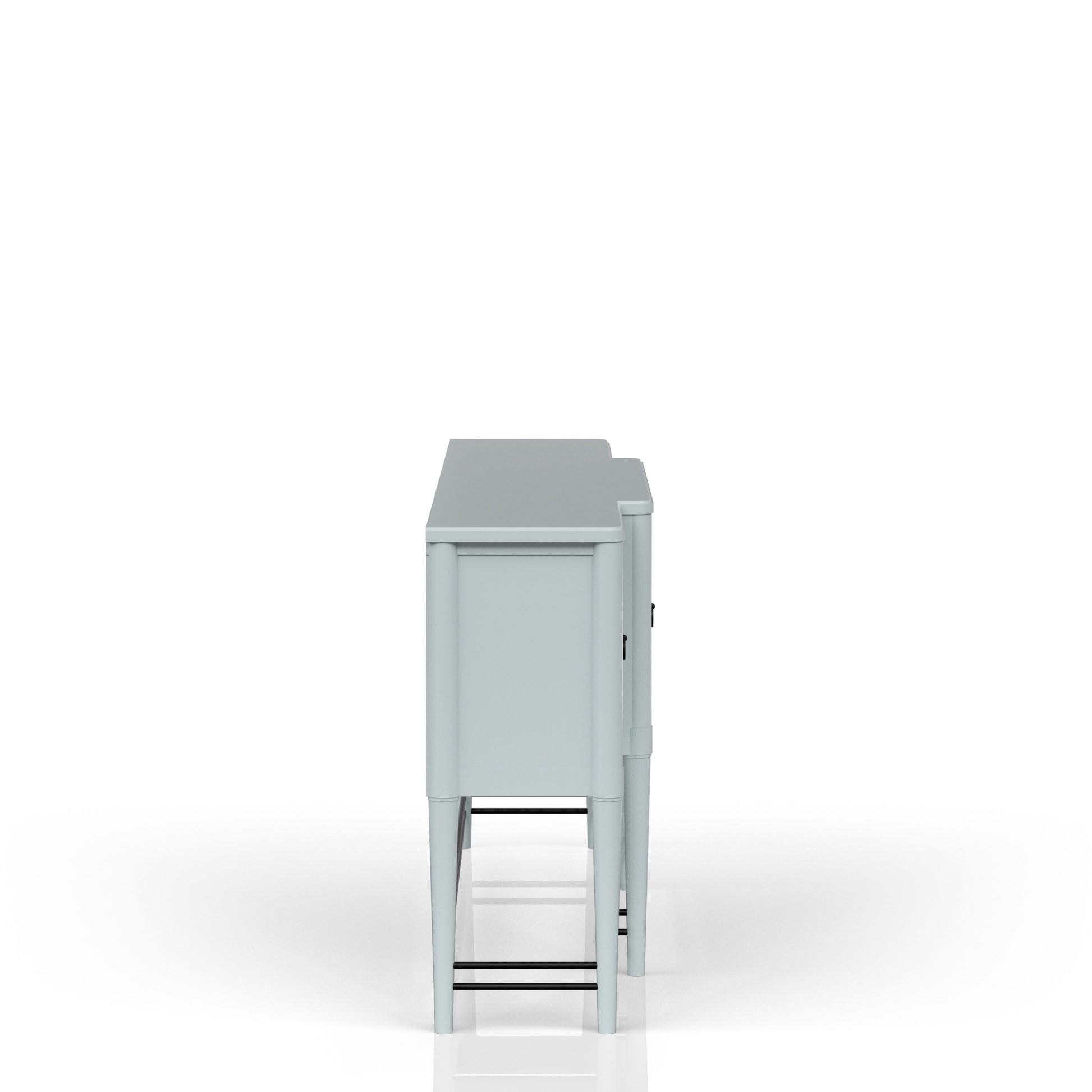 Breakfront Sideboard In A Ocean Finish Light Blue Solid Wood Mdf