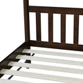 Twin House Bed With Headboard And Footboard, Twin Rubber Wood Bed With House Frame,Esspresso Twin Espresso Rubber Wood