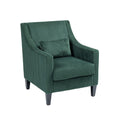 Coolmore Modern Accent Chair,Upholstered Armchair With Scooped Arms For Bedroom,Apartment,Studio,Office,Waiting Room Emerald Corduroy Emerald Primary Living Space Foam Corduroy