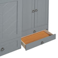 Queen Size Murphy Bed With Usb Port, Little Wardrobes And Drawers, Gray Queen Gray Particle Board Mdf