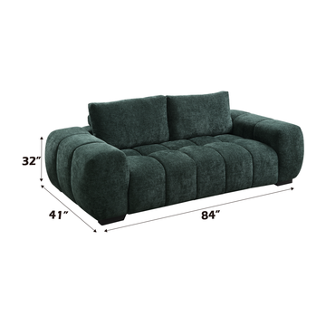 Ferrand Sofa, Green Chenille Lv03040 Green Upholstered 2 Seat