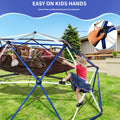 10Ft Climbing Dome For Kids Jungle Gym Apply To Park Dome Climber With Hammock Playground Equipment Colorful 200 Lbs & Over Modern 5 To 8 Years Metal Outdoor