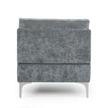 Chaise Lounge Grey Fabric