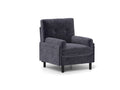 Grey Sofa Chair With Recline Fuction Grey Velvet Metal Primary Living Space Medium Soft Loose Back Pillow Top Arms Foam Fabric Metal 1 Seat