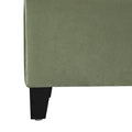 Storage Ottoman Pale Green Velvet