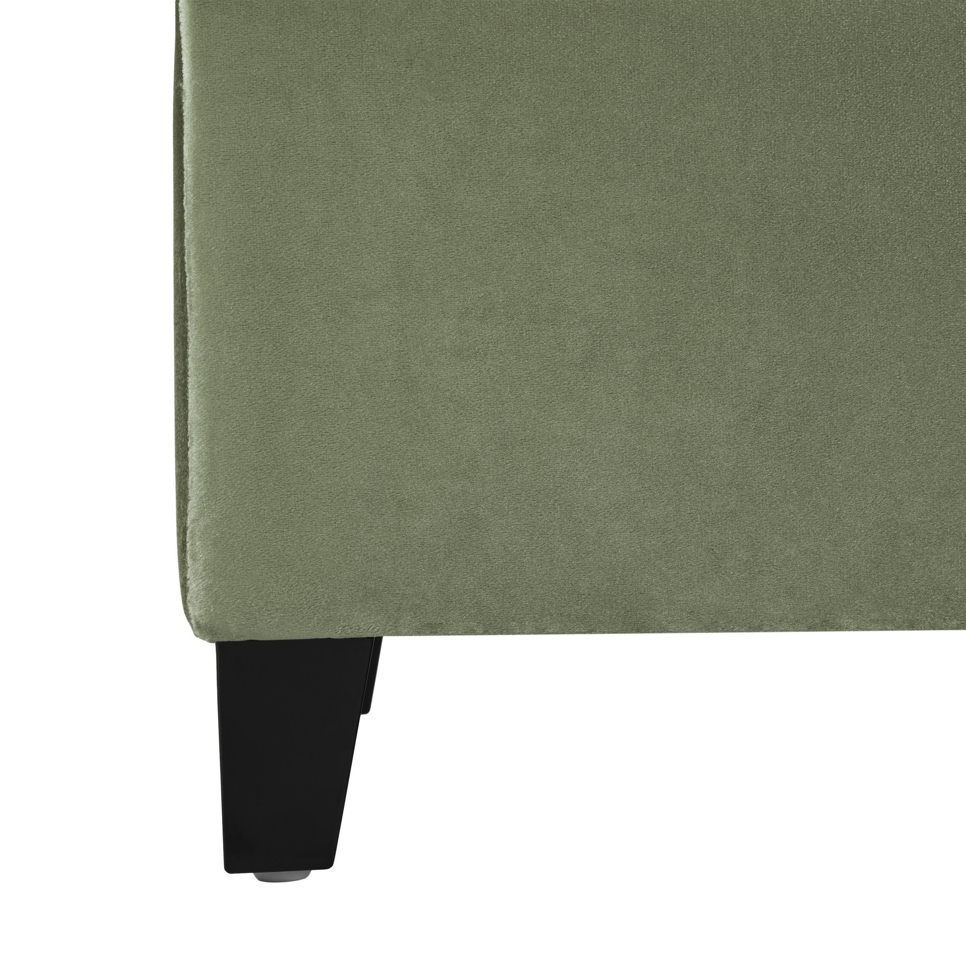 Storage Ottoman Pale Green Velvet