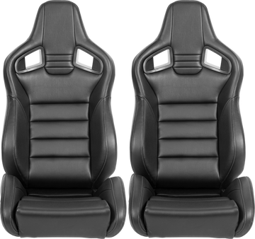 Racing Seat Black Pu Vinyl