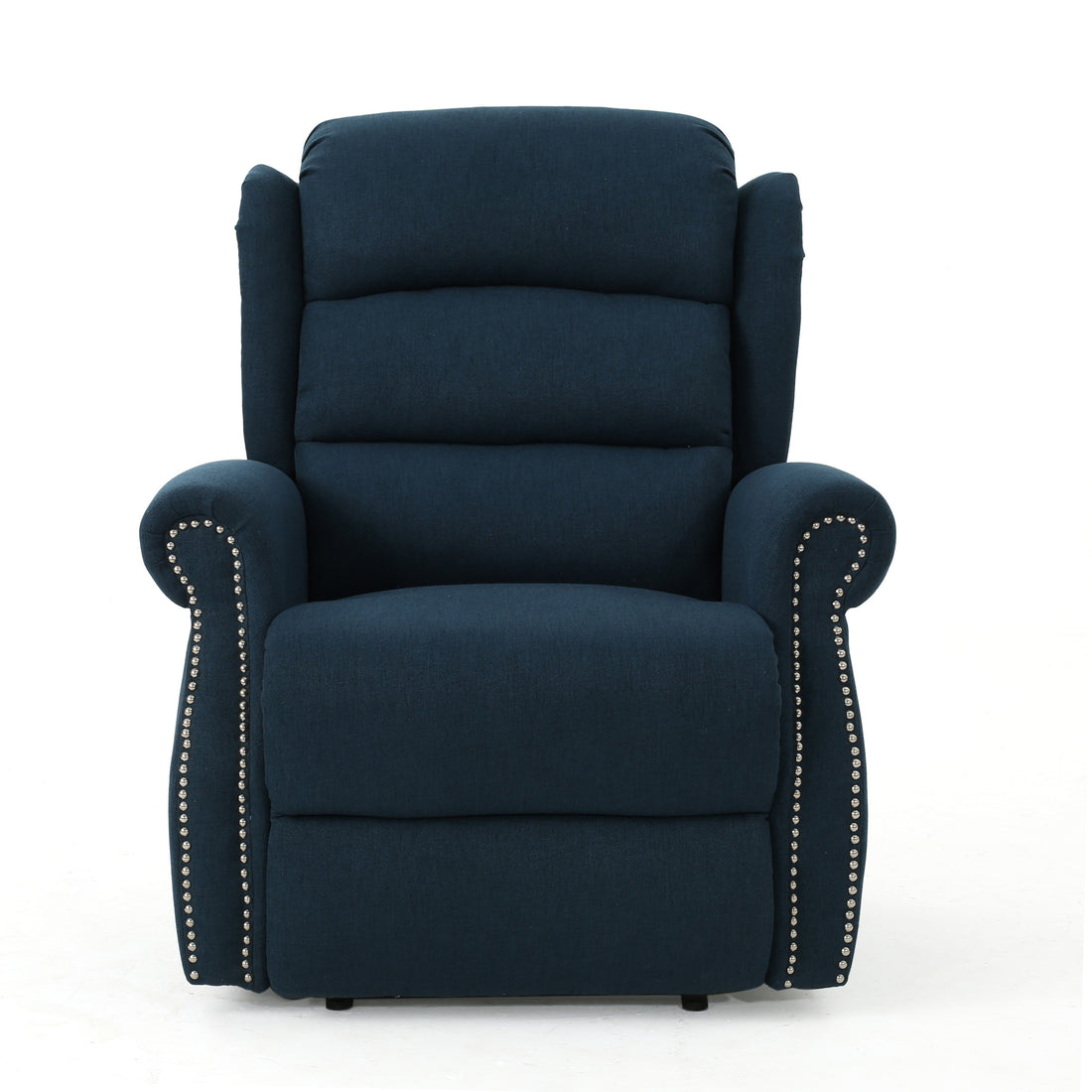 Power Recliner Navy Blue Fabric