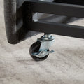 Daybed, Sofa Bed Metal Framed With Trundle Twin Size, Grey, 78.4''L X 41''W X 29.8''H. Twin Grey Iron