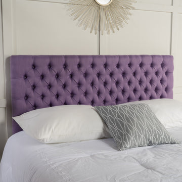 Bierman Headboard Queen Light Purple Fabric