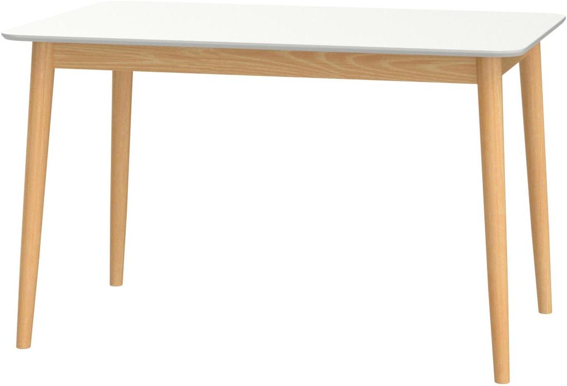 Mc Modern Wood Dining Table White White Metal & Wood Wood