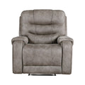 Grayish Brown Modern Reclining Sofa Set 3Pc Sofa Loveseat Chair Plush Seating, Polished Microfiber Upholstery Solid Wood Frame Living Room Furniture Brown Gray Microfiber Wood Primary Living Space Modern Plywood,Solid Wood 6 Seat