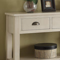 Cream 4 Drawer Console Table Cream Primary Living Space Drawers Rectangular Wood