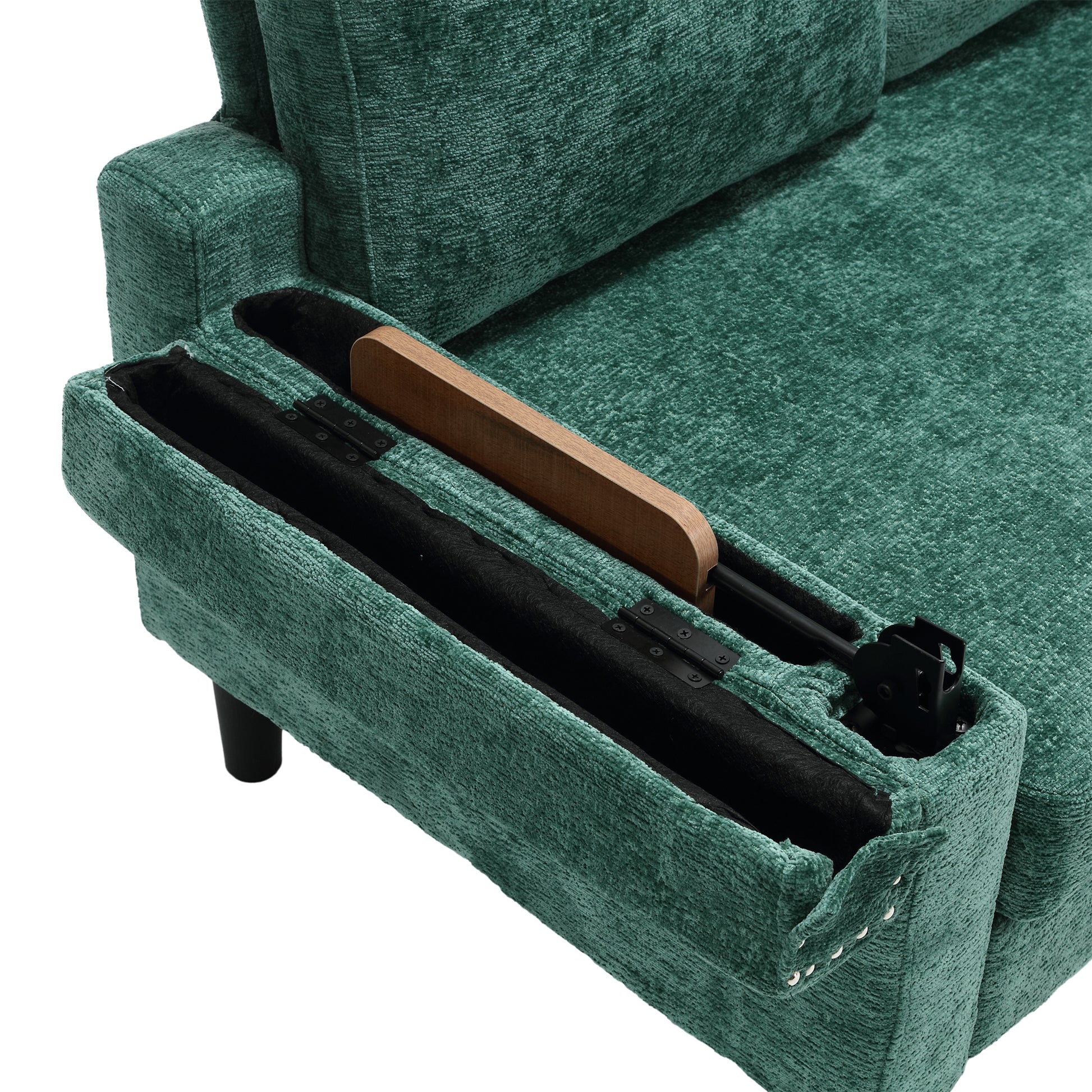 United Sectional Sofa Reversible Sectional Sleeper Sectional Sofa With Storage Chaise Green Chenille