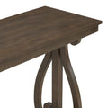 48 Inch Rustic Vintage Console Tablefarmhouse Style Entryway Table With Open Shelf And Sturdy Construction For Entryway And Living Room Walnut Walnut Distressed Finish Primary Living Space Antique,Rustic,Vintage Open Storage Console Tables Brushed
