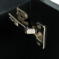 36'' Wall Mounted Bathroom Vanity With Resin Sink, Floating Bathroom Storage Cabinet With 2 Drawers, Solid Wood Bathroom Cabinet Black Bathroom Modern Mdf