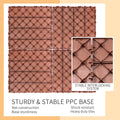 Plastic Interlocking Deck Tiles, 11.8