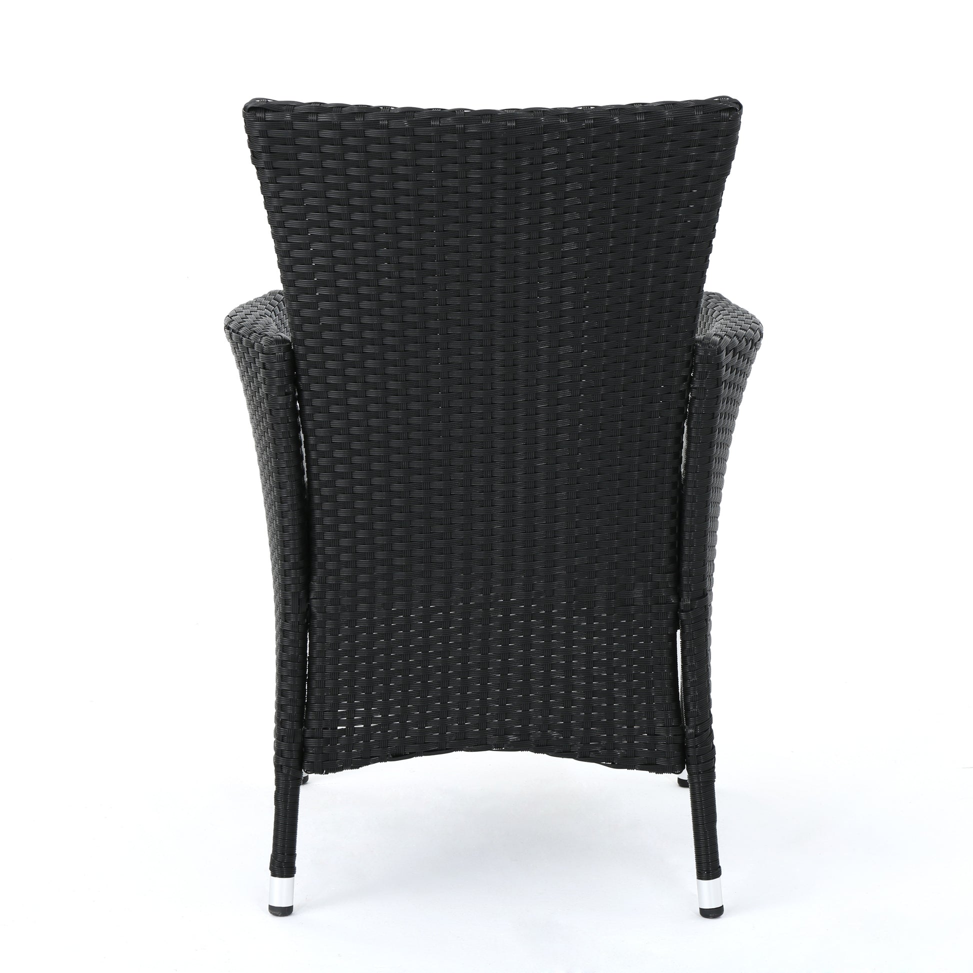 Malta Dining Chair Set Of 2 Black Wicker