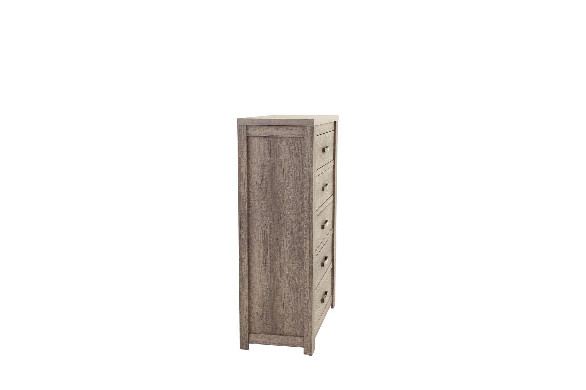 Bedroom Furniture Rustic Light Grey Simple 1Pc Chest Of Drawers 5 Drawers Storage Cabinet Solidwood Light Grey Bedroom Modern,Transitional Pine Particle Board Mdf,Solid Wood